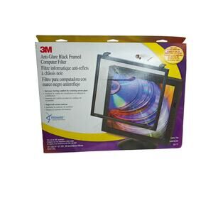 3M EX10L Black Framed ANTI-GLARE Computer Filter Fit 15"‎ LCD Monitor New
